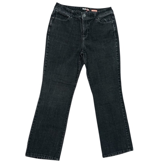 Style & Co. Black Straight Jeans Women's size 10 Short #momjeans - Picture 1 of 5
